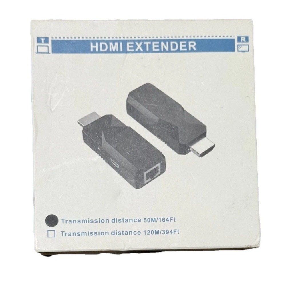 HDMI Transmitter and‎ Receiver HDMI Extender Kit 165Ft RJ45 Extender over Single